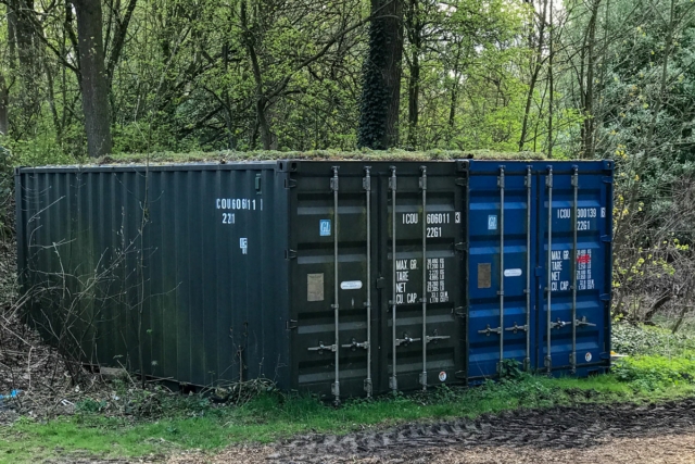 An diese Container kommen die Mitglieder des Heimatvereins Klein Borstel nicht mehr.